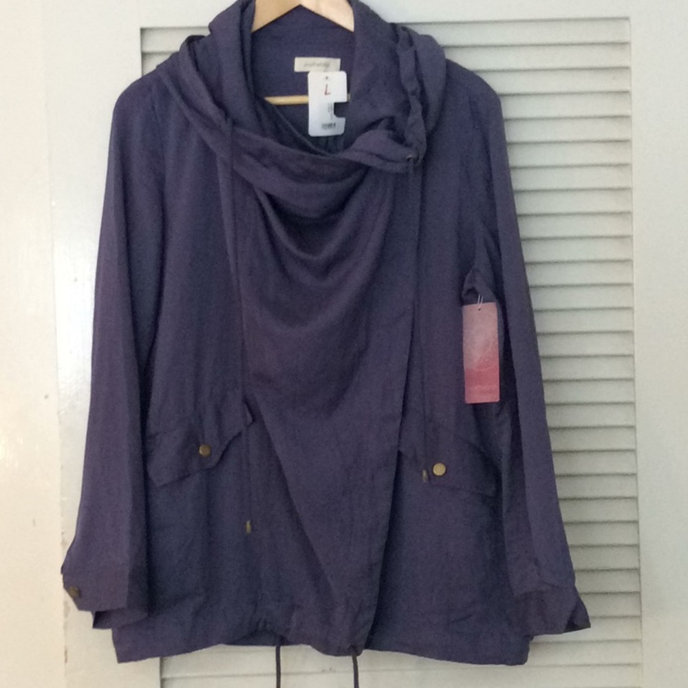 ONETHELAND Lightweight Moto Zip Jacket Size L